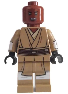 LEGO® Minifigure Star Wars sw1205 Mace Windu (Dark Tan Legs Open Mouth Printed A