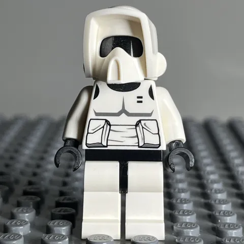 Lego Star Wars Minifigure Scout Trooper sw0005a Endor W/ Black Head - 2T