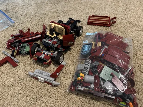 Custom LEGO Farm Pickup Truck - Unique MOC Build - Detailed Red Truck Model
