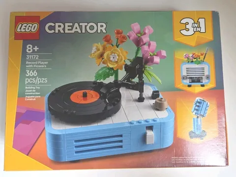 LEGO 31172 Record Player with Flowers Creator 3 in 1 New Sealed Box 366 Pieces