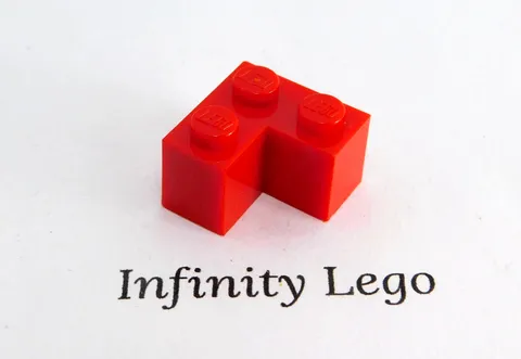 8 LEGO Red Modified Brick  2 x 2 Corner (2357) - (8 Pieces)