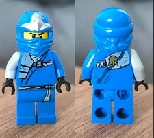 (RARE) Lego Ninjago - Misprinted Jay ZX minifigure (Misprint torso)