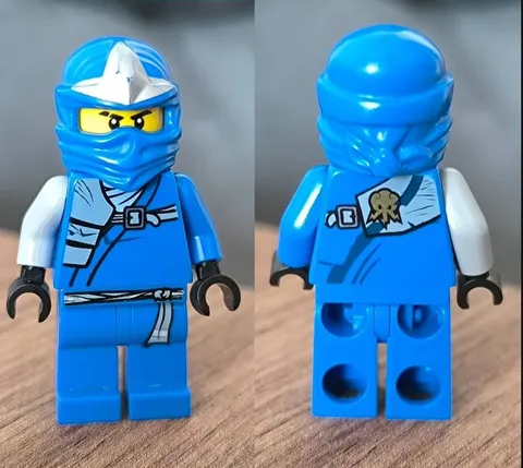 (RARE) Lego Ninjago - Misprinted Jay ZX minifigure (Misprint torso)