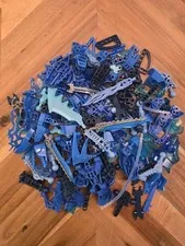 1 Half Pound Blue Bionicle Parts Lot (8.5 Oz) - Various Pieces - Great Condition