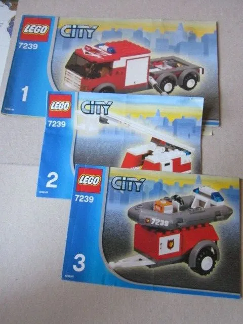 Lego City Building Instructions Instruction 7239 Part 1,2,3 Part 1,2,3