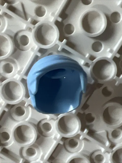 LEGO 99930 Bright Light Blue Minifigure, Hair Short Combed Sideways Part Left