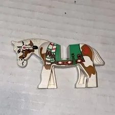 LEGO Minifigure Animal Western Indian White Painted Horse 6748 6718 6763 6766
