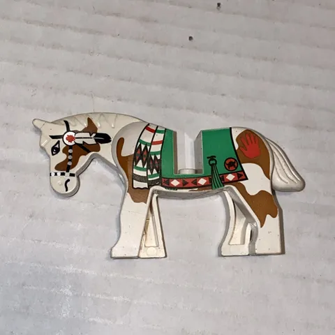 LEGO Minifigure Animal Western Indian White Painted Horse 6748 6718 6763 6766