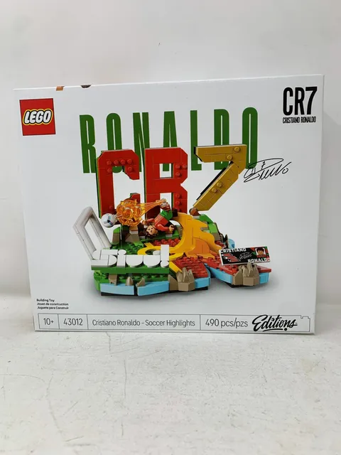 LEGO Editions 43012 Cristiano Ronaldo Soccer Highlights CR7 Minifigure Plaque