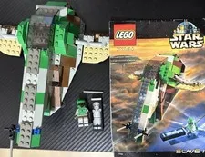 LEGO Star Wars 7144 Slave I Set w, Boba Fett & Han Solo, 1st edition 98% 