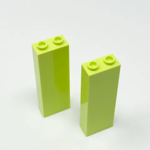 2454 LEGO Parts Brick 1x2x5 YELLOWISH GREEN (2)