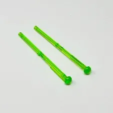 15303 LEGO Bar 1x8 w/ Round End (SW Arrow) Transparent Bright Green (2)
