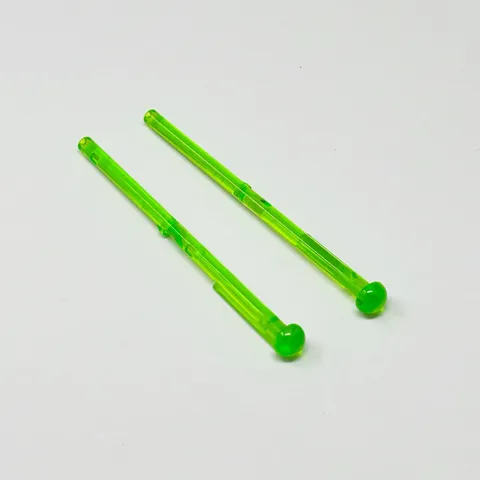 15303 LEGO Bar 1x8 w/ Round End (SW Arrow) Transparent Bright Green (2)