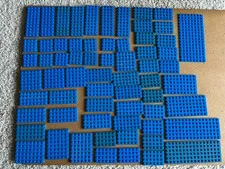 LEGO Lot Blue Plates Flat