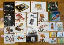LEGO Art Architecture Icons Ideas Manuals Lot Mona Lisa White House NO PARTS