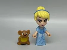 Lego Cinderella Micro Doll DP123 Disney Minifigure W/ Mouse