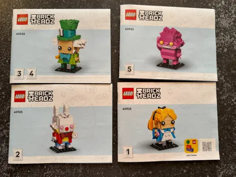 40925 LEGO INSTRUCTION BOOKS ONLY manuals for BrickHeadz Alice in Wonderland