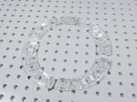 LEGO Lot of 4 Trans Clear 4x4 Smooth Macaroni Tiles Plates BA