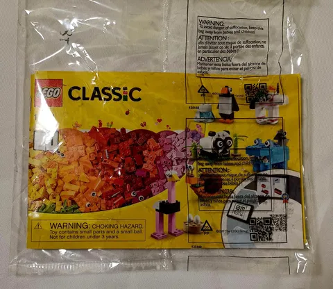 LEGO Classic 11011 Bricks & Animals Factory Sealed Instruction Booklets Only