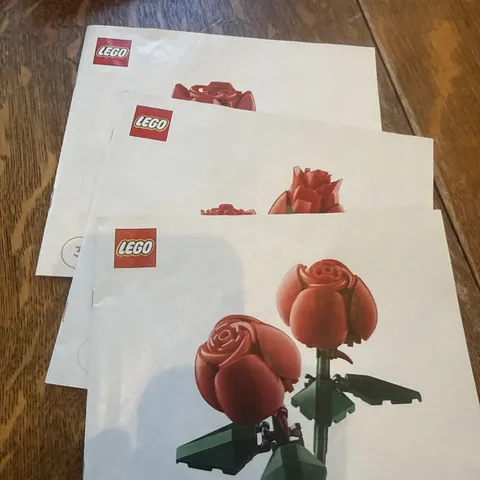 Lego 10328 instruction manuals #1-3 Lego bouquet of roses