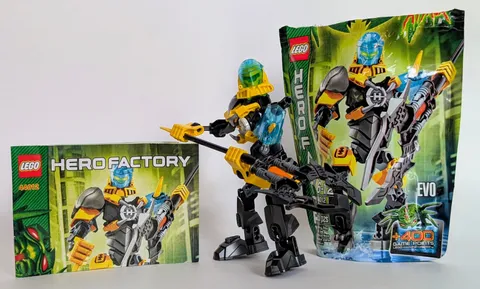 LEGO Hero Factory #44012 Evo, 100% Complete!! 2013 Retired Set!
