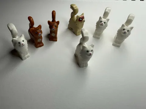 Lego Standing Cats Lot Of 7 Animal