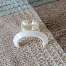 LEGO Vehicle, Mudguard 4 x 2 1/2 x 1 with Arch Round Item No: 98282 White