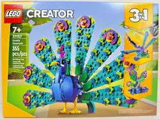 LEGO 31157 Creator 3 in 1 Exotic Peacock New Sealed Dragonfly Butterfly NISB