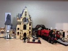 LEGO Harry Potter Lot - Hogwarts Express, Hogwarts Clock Tower, Figures