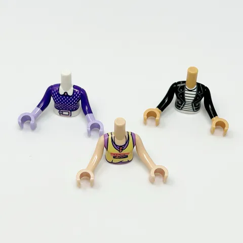 LEGO Friends Mini Doll Torso Shirt Top Wardrobe Princess Elves 3 Pack Lot#12749