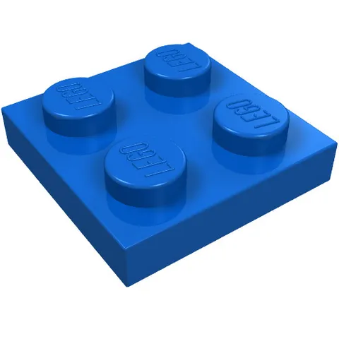 LEGO Part 3022 - Blue Plate 2 x 2