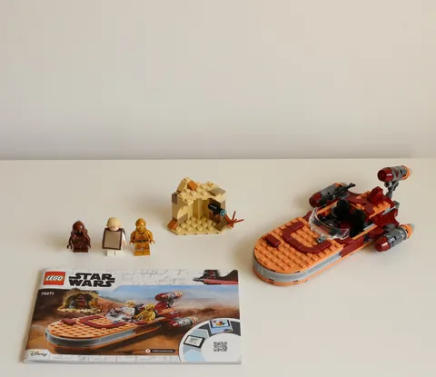 LEGO 75271 Luke Skywalker's Landspeeder *Complete w/Manual*No Box* Adult Owned