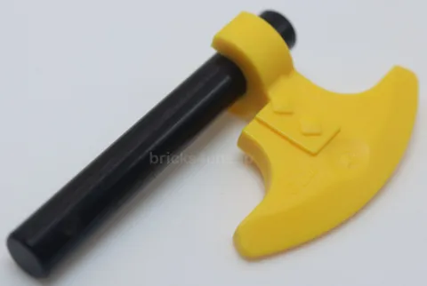 Lego Yellow Minifigure Weapon Axe Head with Clip Black 3L Bat