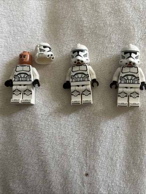 Lego Star Wars ,Phase 1 Clone Trooper  Set Of 3 (SW0058)