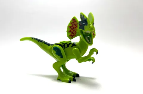 Lego Jurassic World Dinosaur Dilophosaurus Raptor Figure 75916 Lime & Dark Green