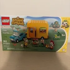 LEGO Animal Crossing Leif's Caravan & Garden Shop Building Set, 263 Pieces