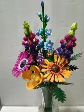 Lego Botanicals 10313 Flowers Wildflower Bouquet  Used Complete No Manual or Box