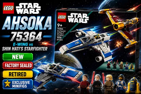LEGO Star Wars Ahsoka 75364 E-Wing vs Shin Hati's Starfighter NEW Sealed