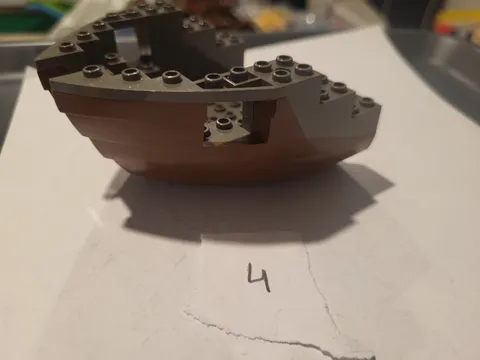 LEGO 6052c05 6053c05 Brown Dark Gray Boat Hull Stern 6271 6268 Pirates