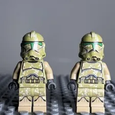 Lego Clone Trooper, 41st Elite Corps (Phase 2) sw0519 Lot Of 2 - 1B