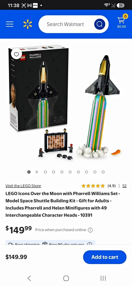 LEGO Icons 10391 Over the Moon w/ Pharrell Williams 966pcs Ages 18+