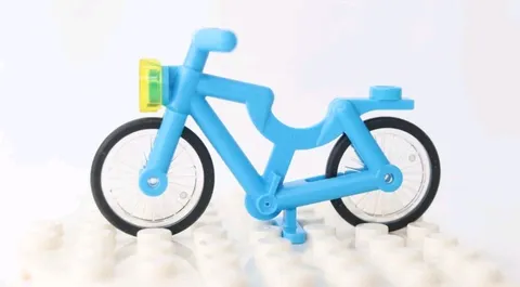 LEGO Bicycle Blue Bike Mountain City Park Trail Town Bikes Minfigures Minifig 