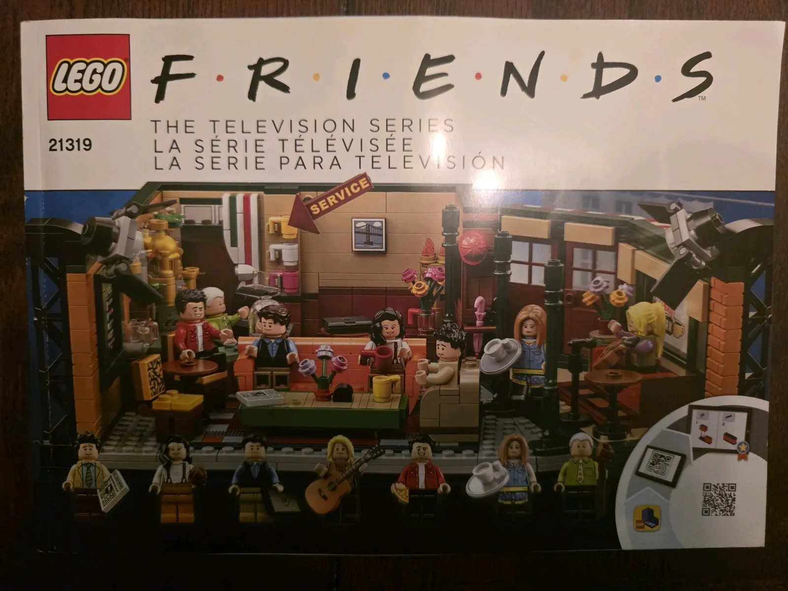 Lego Ideas Friends Central Perk (21319) Instruction Booklet Manual Book ONLY