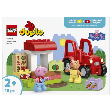 Tractor And MarketLEGO DUPLO Peppa Pig 10468 tractor And Market Age 2+ 18pcs