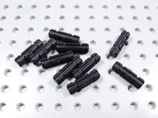 LEGO Lot of 10 Black Technic Notched 2L Axles BF