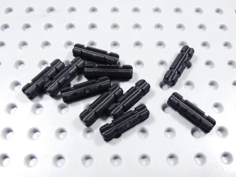LEGO Lot of 10 Black Technic Notched 2L Axles BF