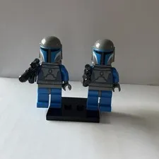 LEGO Star Wars sw0296 Mandalorian Death Watch Warrior Minifigures 2 PACK w/ GUNS