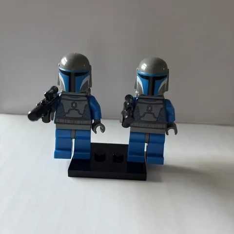 LEGO Star Wars sw0296 Mandalorian Death Watch Warrior Minifigures 2 PACK w/ GUNS