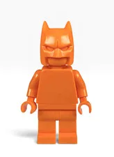 Official LEGO - Orange Monochrome Prototype DC Batman Minifigure - RARE