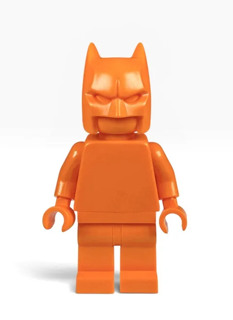 Official LEGO - Orange Monochrome Prototype DC Batman Minifigure - RARE